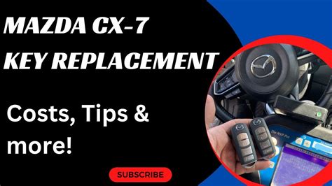 Mazda 2007 cx7 key reset